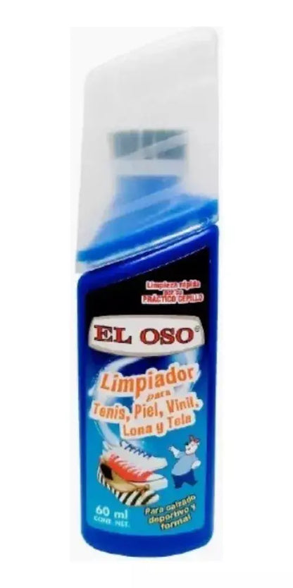 Limpiador Tenis El Oso Piel Vinil Lona Tela 60 Ml Sport - El oso