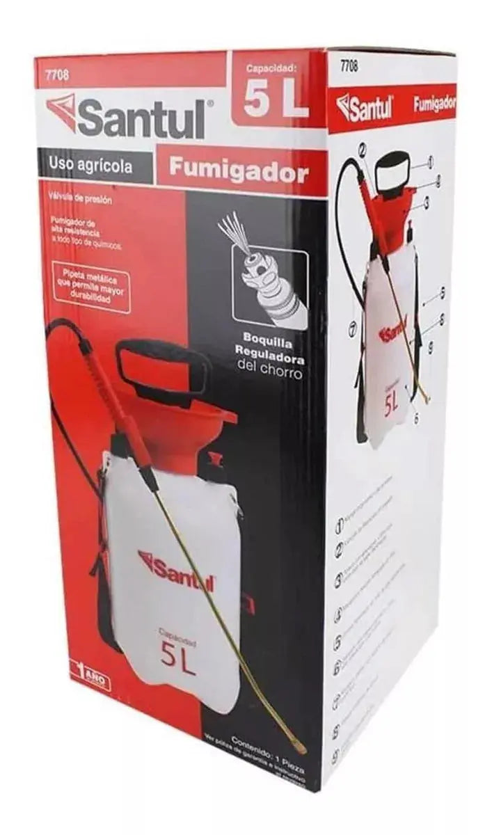 Fumigador Profesional Uso Agricola 5 Litros Santul Jardin - Santul - empaque