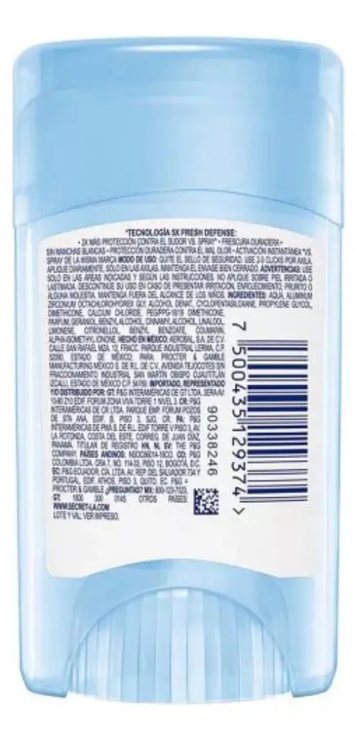 Antitranspirante En Gel Secret Powder Protect Cotton 45 Gr - KCTS - vista lateral