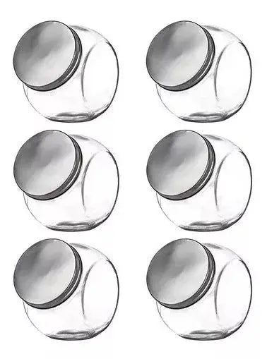 6 Frascos Vidrio Especieros Almacenamiento Brocalito 470ml - Vittori