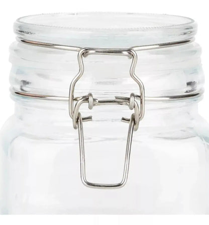 Contenedor Vidrio Hermético Tapa Clip 500 Ml Frasco Brocal - Vittori