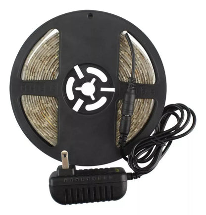 Tira C/300 Leds Luz Cálida Sanelec 3000k Largo 5m 24w - Sanelec - vista lateral