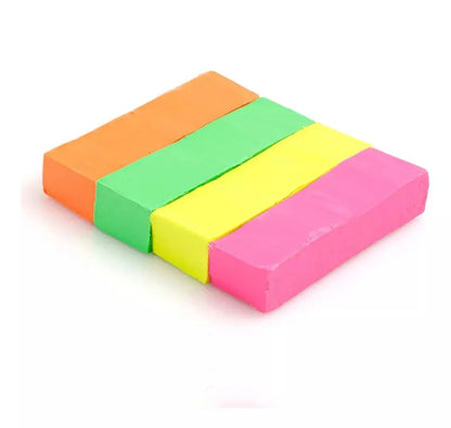 4 Barras Plastilina Colores Brilla Neón Fluorescente Pelikan - Pelikan - vista trasera