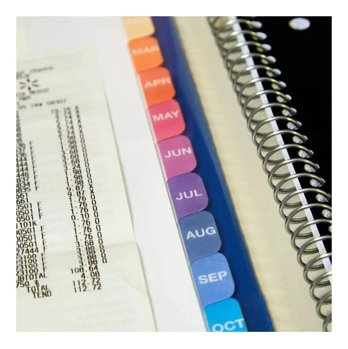 Separador Prediseñado Avery Pestañas Multicolor Mensual - Winsor and Newton - detalle