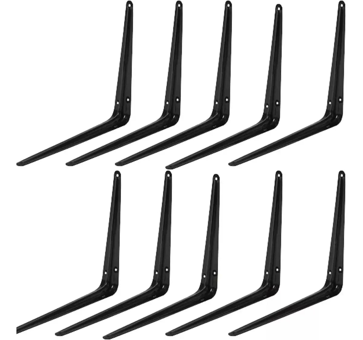 10 Mensulas Acero 10 X 12 Cm Repisas Dogotuls Elegir Color Negro - Dogotuls - uso
