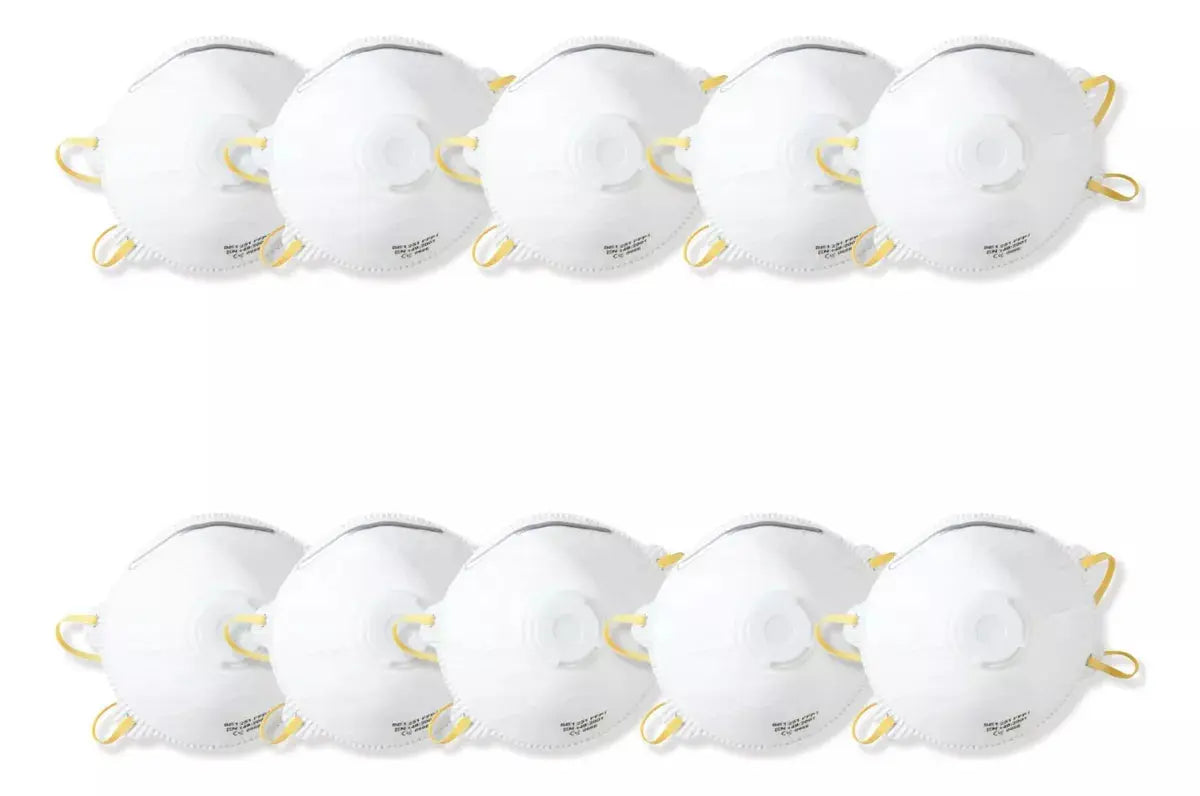 10 Pzs Mascarilla Blanca Valvula Cabel Cubre Boca Respirador - Cabel