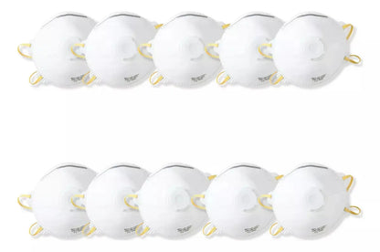 10 Pzs Mascarilla Blanca Valvula Cabel Cubre Boca Respirador - Cabel