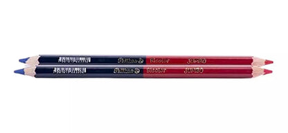 Lapices Duo Bicolor Azul Oscuro Rojo CarmÃ­n Pelikan 4 Piezas - Pelikan - empaque
