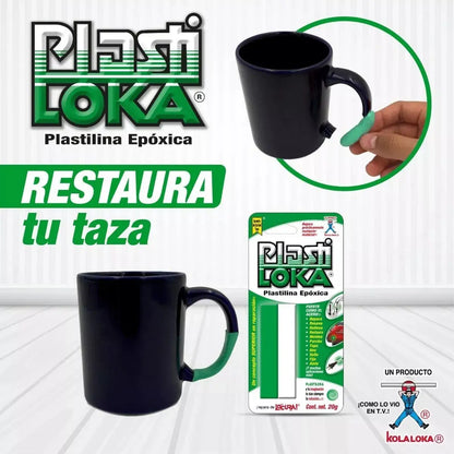 Plastilina Epoxica Plastiloka 40g Verde Kola Loka Reparación - Kola loka - accesorios