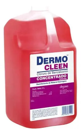 4lt Cloruro Benzalconio Dermocleen Concentrado Desinfectante - DERMOCLEEN