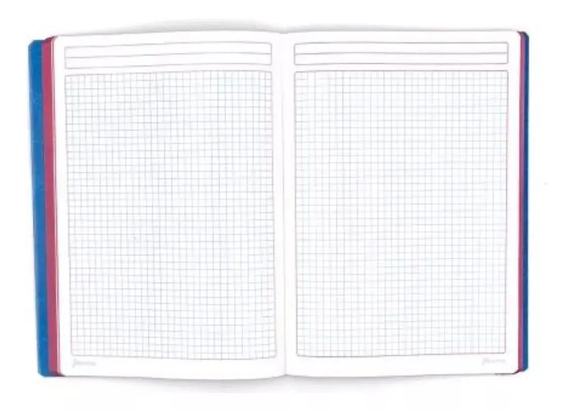 Cuaderno College 100 Hj Norma Color 360 Cosido Cuadro Chico - Norma - detalle