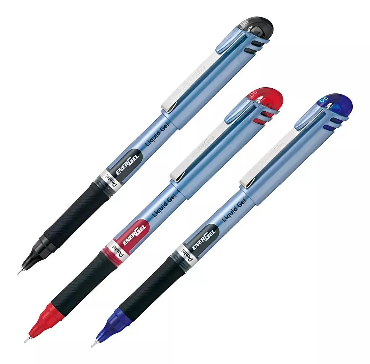 3 Bolígrafos Pentel Energel Tinta Gel Líquida 0.5mm Colores - Pentel - vista trasera
