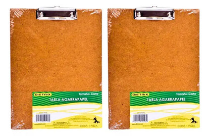 2 Tablas Agarra Papel Dietrix 9148 Tamaño Carta Madera - Dietrix - vista lateral