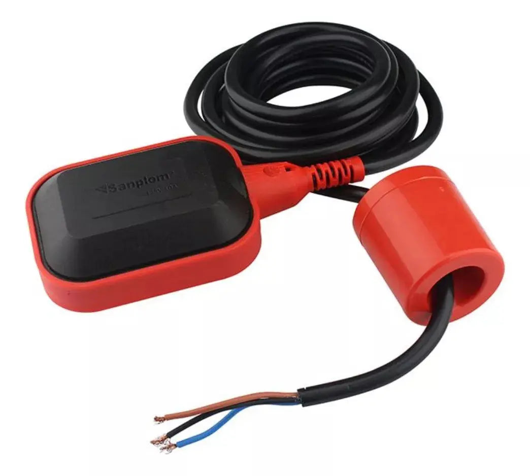 Flotador Eléctrico Sanplom Tinacos Cisternas Cable 3m - Sanplom - vista lateral