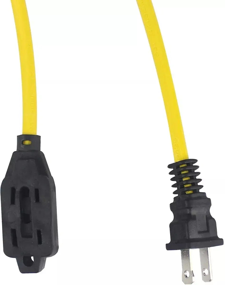 Extensión Amarilla Dos Conductores 10m Keer Uso Rudo - Kronaline - vista lateral