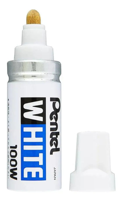 Marcador Permanente Pentel Blanco White 100w Uso Industrial - Pentel - detalle