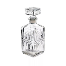 Licorera Cuadrada Grande Rodas 750ml Vidrio Cristal - Vittori - empaque