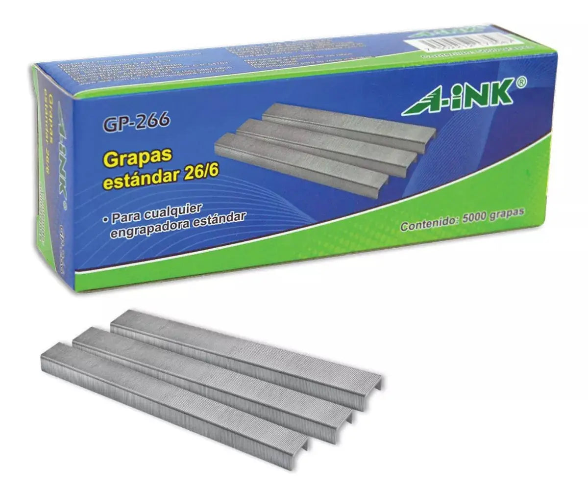 5000 Grapas Estandar A-ink Para Engrapadora Acero Oficina - Mae
