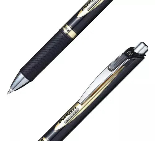12 Bolígrafo Pentel Energel Antifraude Blp75 0.5mm Tinta Gel - Pentel - vista trasera