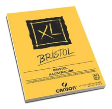 CANSON XL Bristol - Papel A4 de 180 g/m2, muy suave, almohadilla en espiral, lado corto, 50 hojas extra blancas, ideal para artistas profesionales e ilustradores - Canson