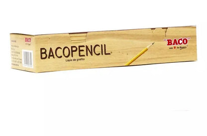 10 Lapices Madera Grafito Triangular Baco Grado Hb 2 Escolar - Baco - empaque