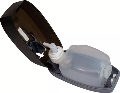 Dispensador De Jabón Espuma 750ml Oval Jabonera Rellenable Color Negro - Oval - vista lateral