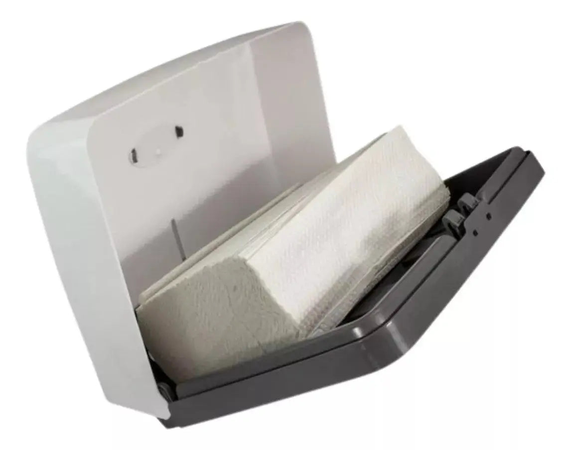 Despachador Toalla Interdoblada Oval Blanco Gris Eco Pp - Oval