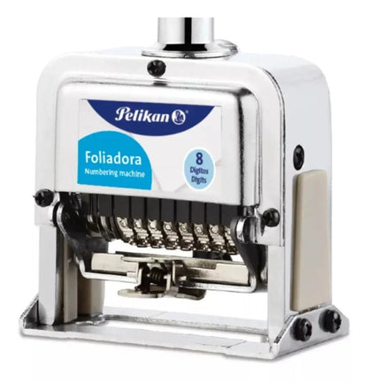 Foliador Automatico Metalico 8 Digitos Pelikan - Pelikan - detalle