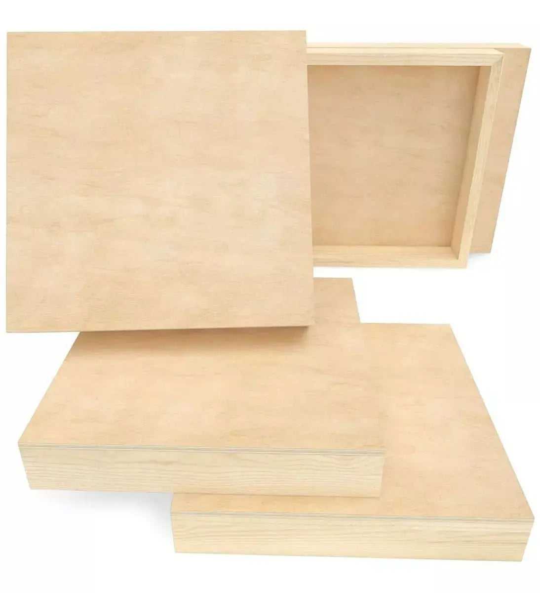 Set 5 Lienzos Madera Canvas Bastidor Pintura 25x25 Arteza - Arteza