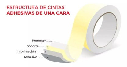 10 Cinta Adhesiva Janel Transparente 24mmx65m Rollo Chica - Janel - accesorios