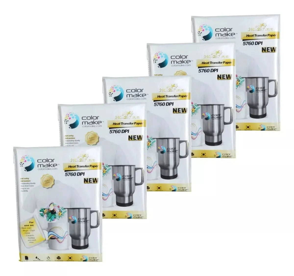 500 Hojas Papel Transfer Sublimar 100g Paquete Color Make - ColorMake