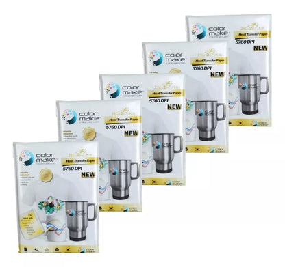 500 Hojas Papel Transfer Sublimar 100g Paquete Color Make - ColorMake