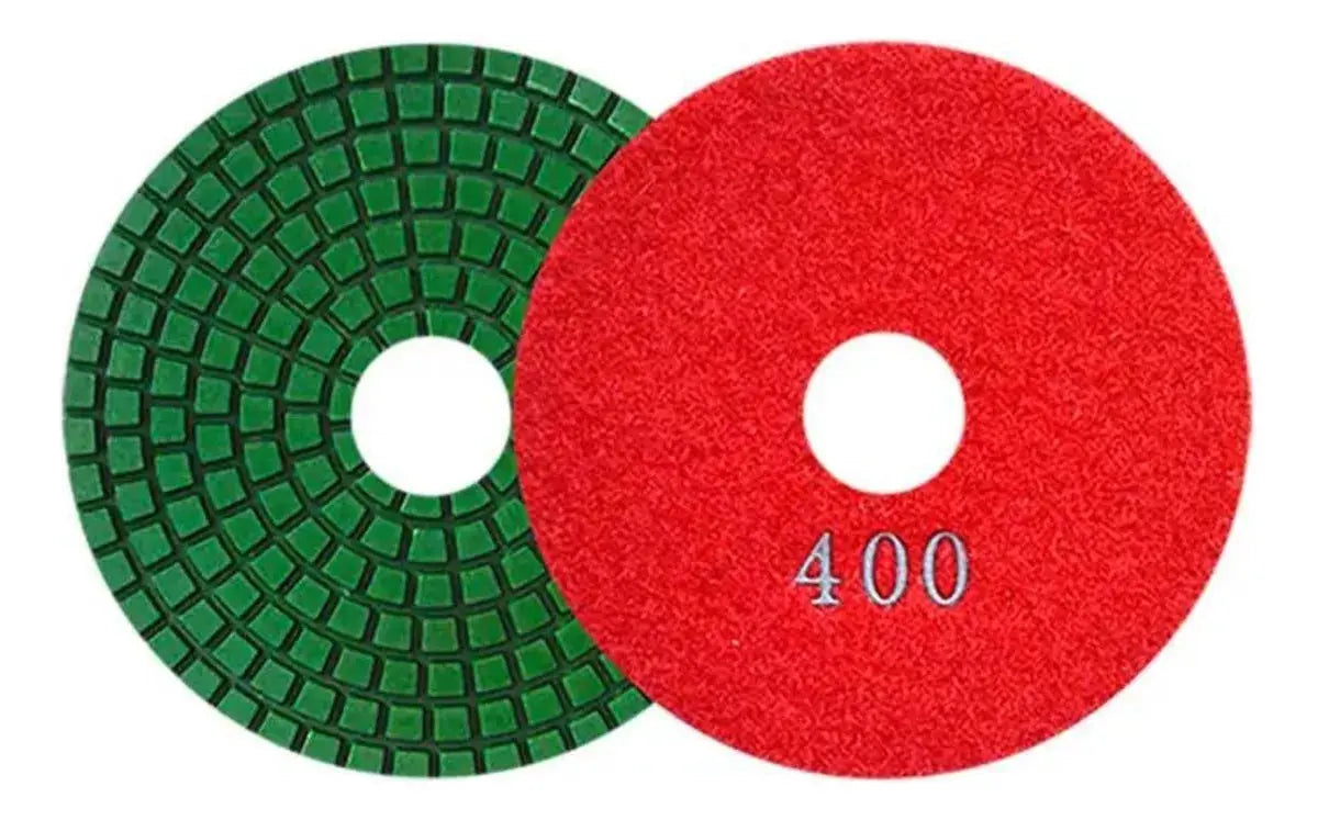 Pad Diamante 2763 Austrodiam 4'' Grano 400 Pulir Rojo Verde - Austrodiam