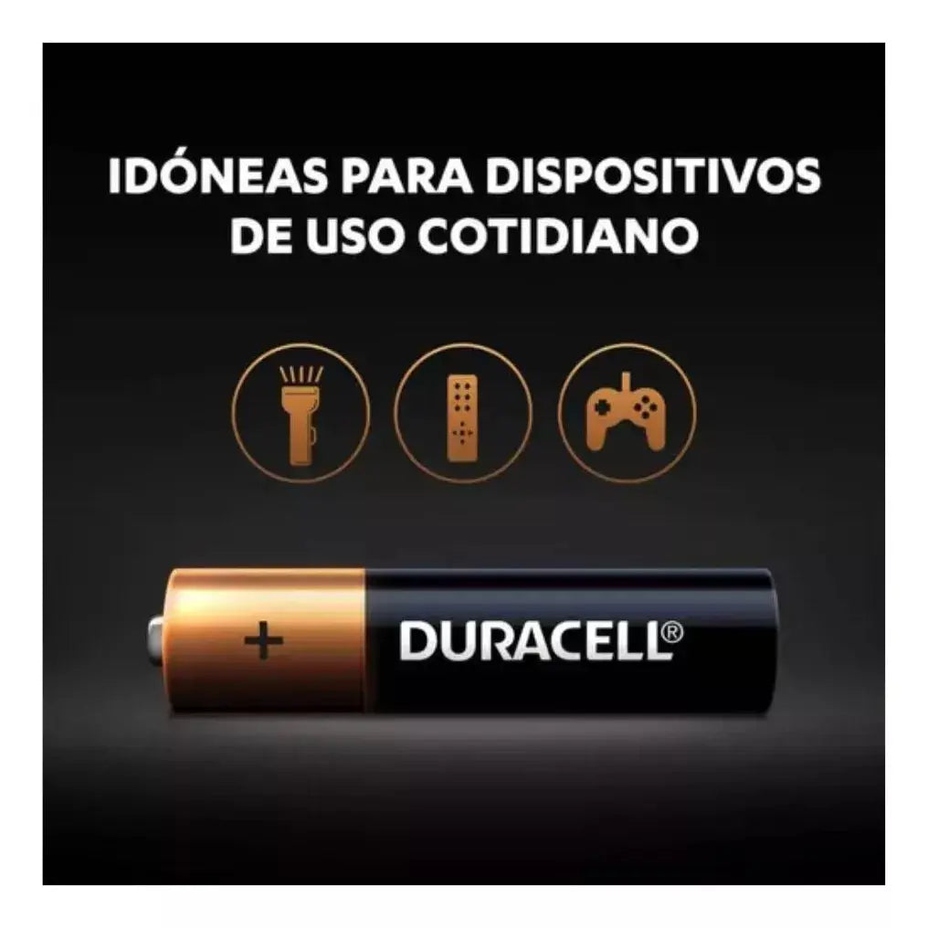 Pack Pilas Aaa Duracell Alcalinas Larga Duración 1.5v - KCTS