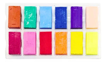 12 Crayon Cera Jumbo Vinci Arts Escolar Infantil Cuadrado - Vinci - vista lateral
