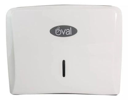Despachador Toalla Interdoblada Oval Blanco Gris Eco Pp - Oval - vista lateral