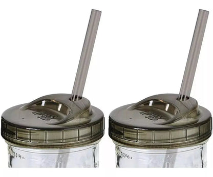 2pz Mason Jars Ball Hermetico Boca Regular 946 Ml Tapa Humo - Coveme - contenido