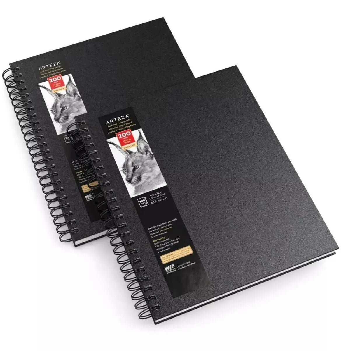 Sketchbook Cuaderno Dibujo Pasta Dura 23x30 Arteza - Arteza - vista lateral