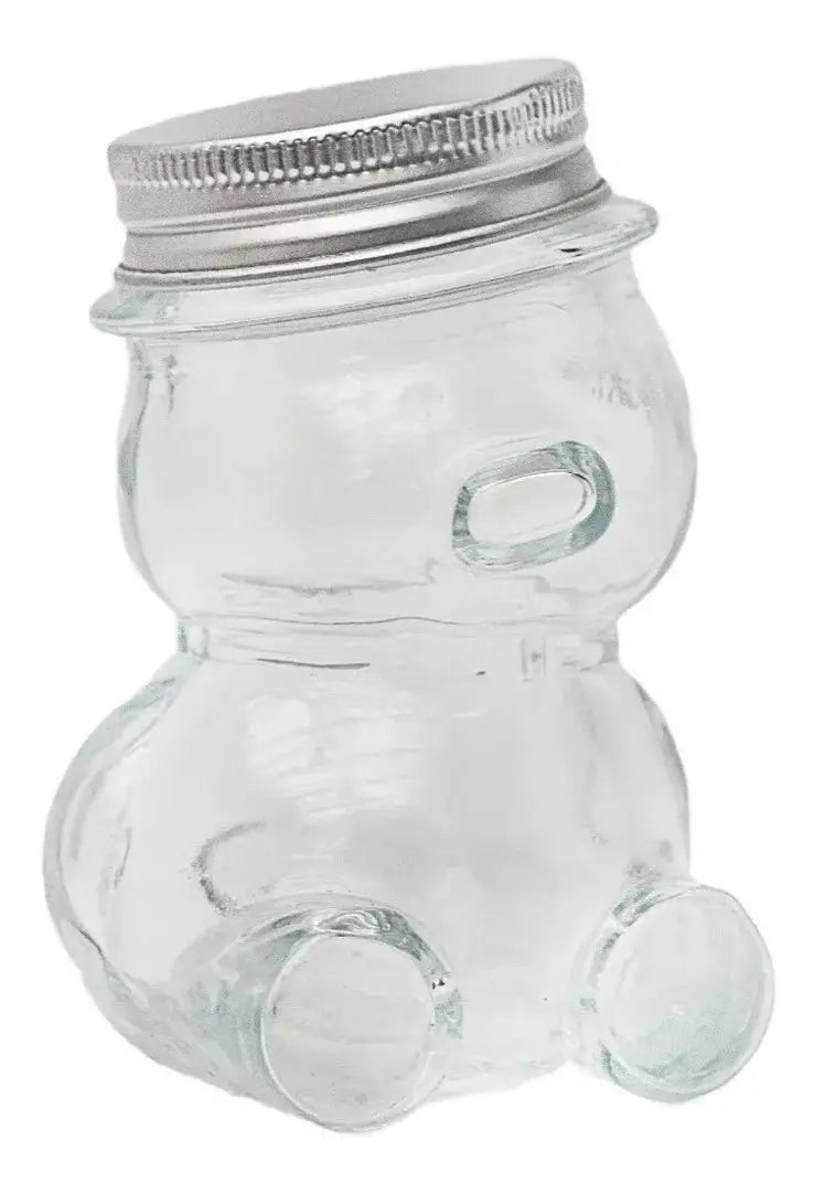12p Frasco Vidrio Osito Dulcero Regalo Bautizo Recuerdo - Vittori - contenido