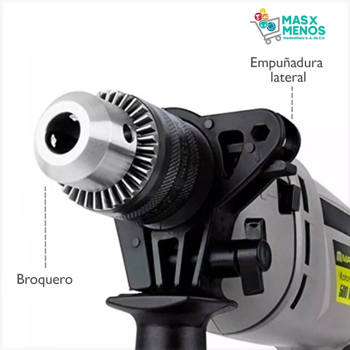 Rotomartillo 500W de 1/2" Aksi - Aksi