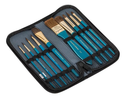 Pinceles Pelo Natural Daler Rowney Acuarela Oleo Acrílico 10 Piezas - daler rowney - vista lateral