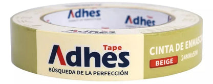 Cinta Enmascarar Beige Adhes 18mm X 50m Masking Tape Papel - ADHES - empaque