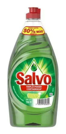 Lavatrastes Líquido Salvo 750ml Limón Triple Poder Antigrasa - P&amp;G