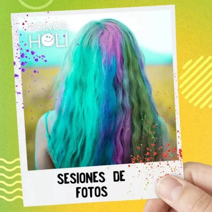 Polvos Holi Original Frutal 75gr Fiesta 10 Pack Envío Gratis - Polvos Holi - vista trasera
