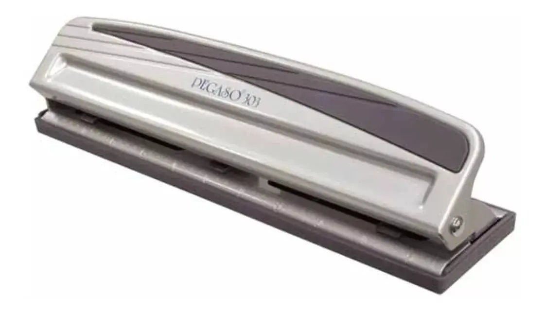 Perforadora Metalica Ajustable 3 Orificios Modelo 303 Pegaso - Pegaso - vista trasera