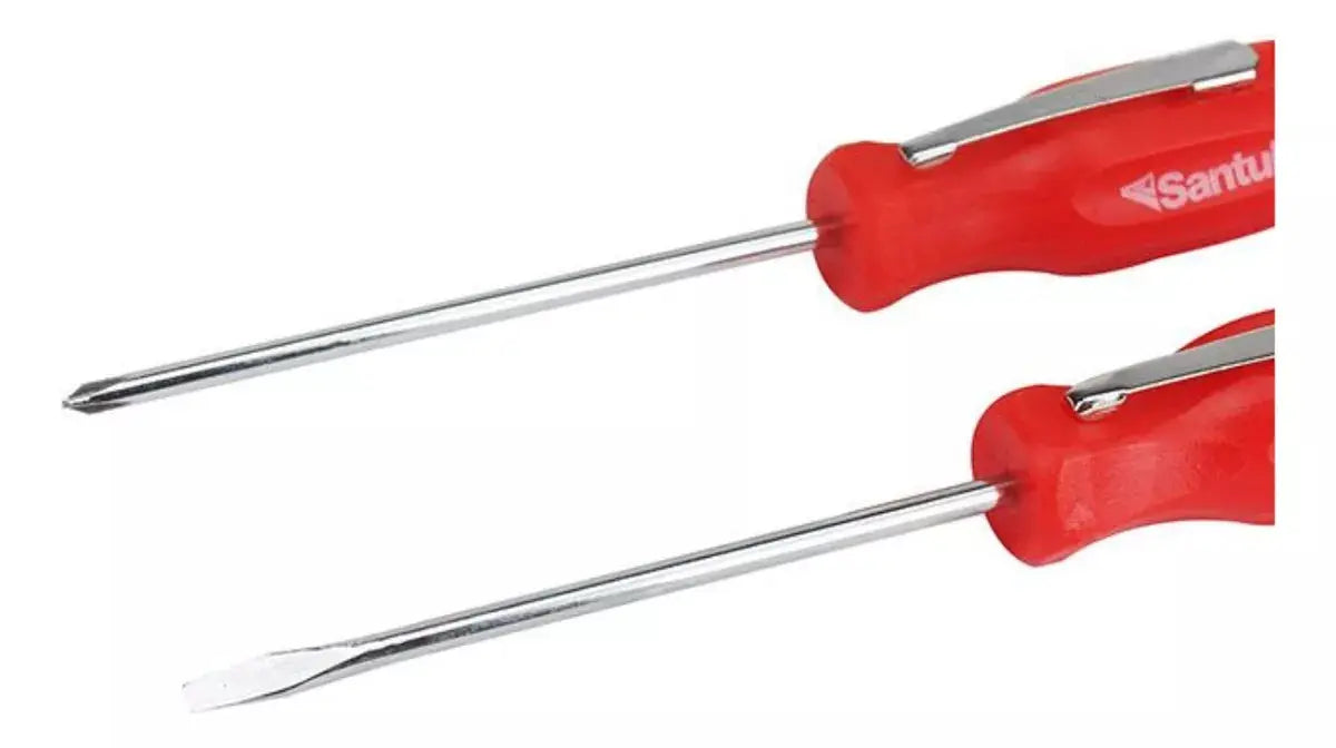 Juego 2 Desarmadores Santul 1/8 Cruz Plano Clip Bolsillo - Santul - vista lateral