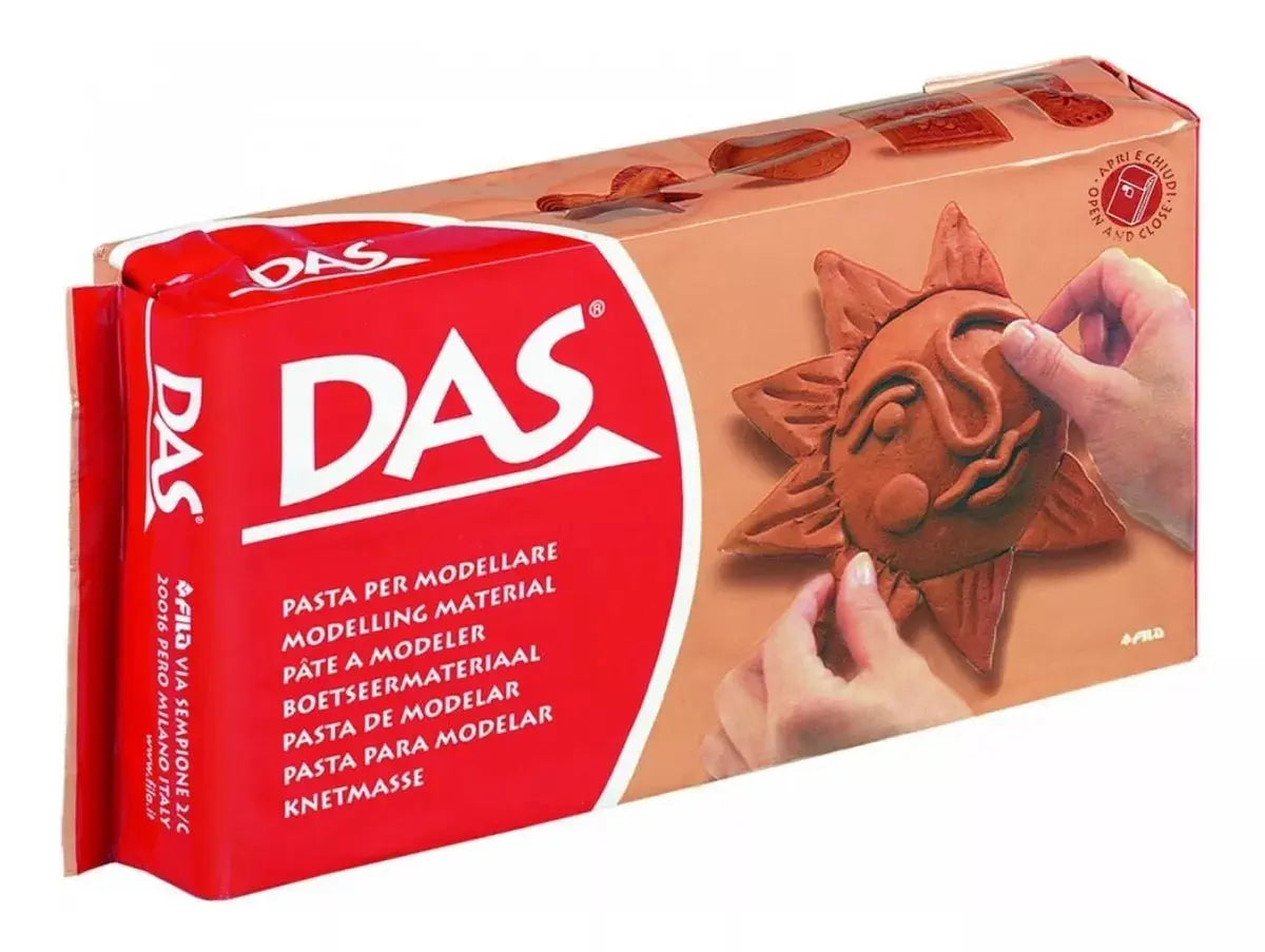 Pasta Masa Das Terracota Para Modelar Cerámica Fría 500g - das - vista lateral