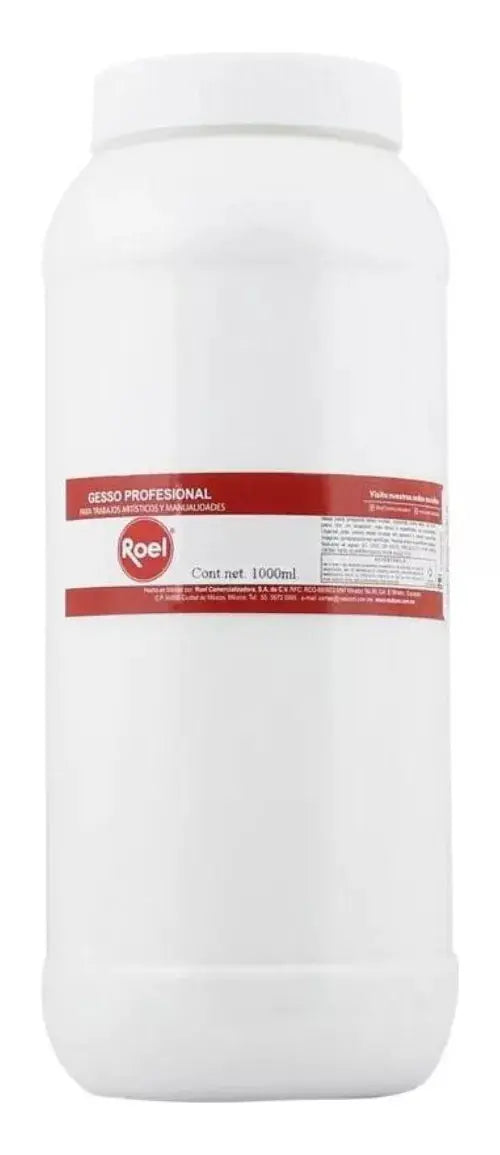 Gesso Blanco Profesional 1000ml Roel Base Color - Roel