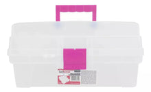 Caja Herramienta Santul Plástica 2 Bandeja Transparente Rosa - Sanhome