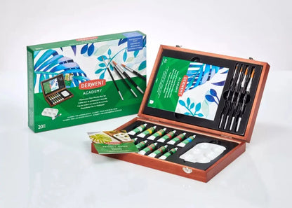 Caja de Madera Pintura Acuarela Derwent Academy 12ml Set 12 Piezas - Derwent Academy